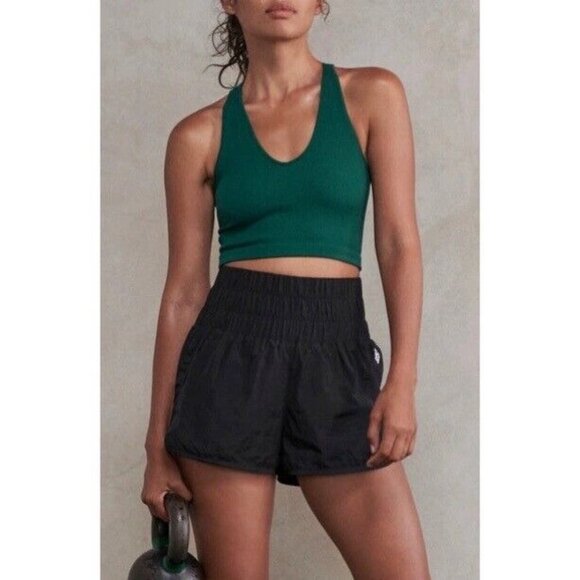 Free People FP Movement Green Crop Tank Top Women’s XS - Picture 1 of 6